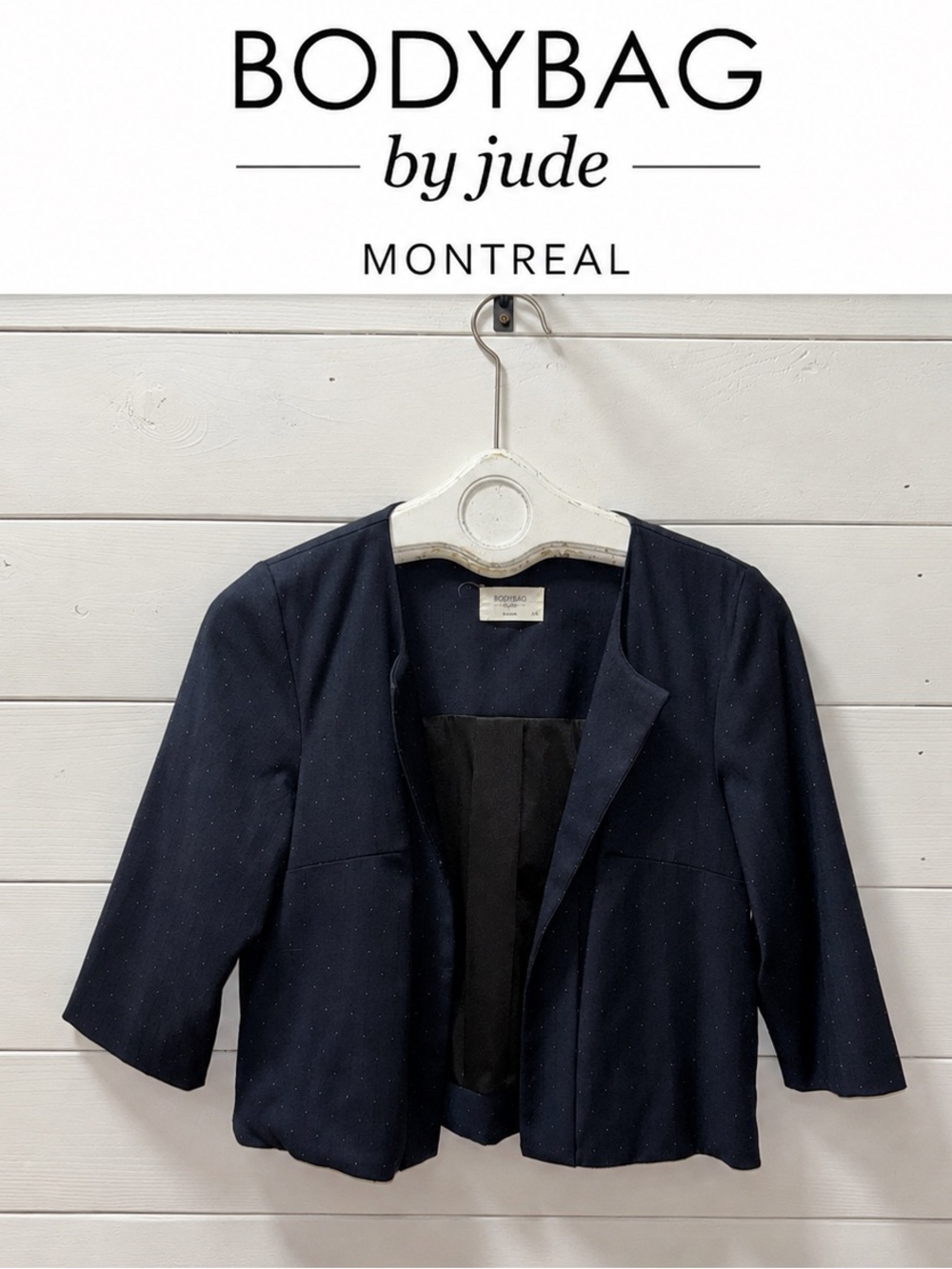 Bodybag by Jude Montreal Navy Dotted Blazer – Size L